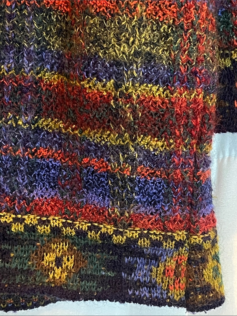 Vintage Missoni Multi Color Italian Wool Button Up Cardigan Sweater No Size Tag - Picture 5 of 8
